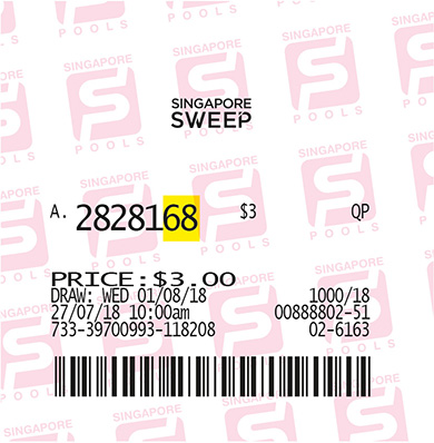 Singapore Sweep Ticket